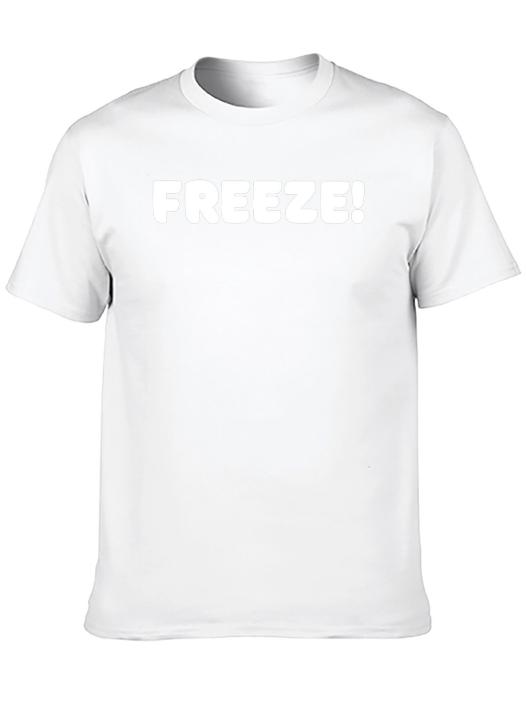 Freeze! Mens Black Graphic T-Shirt