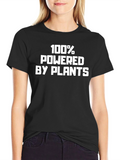 100% Powered by Plants T-Shirt - Vegan Lifestyle