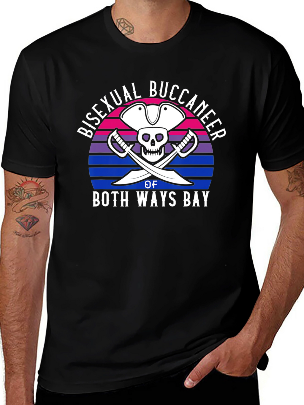 Bisexual Buccaneer of Both Ways Bay T-Shirt