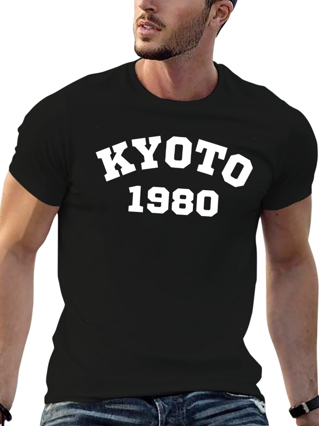 Kyoto 1980 Black Graphic T-Shirt