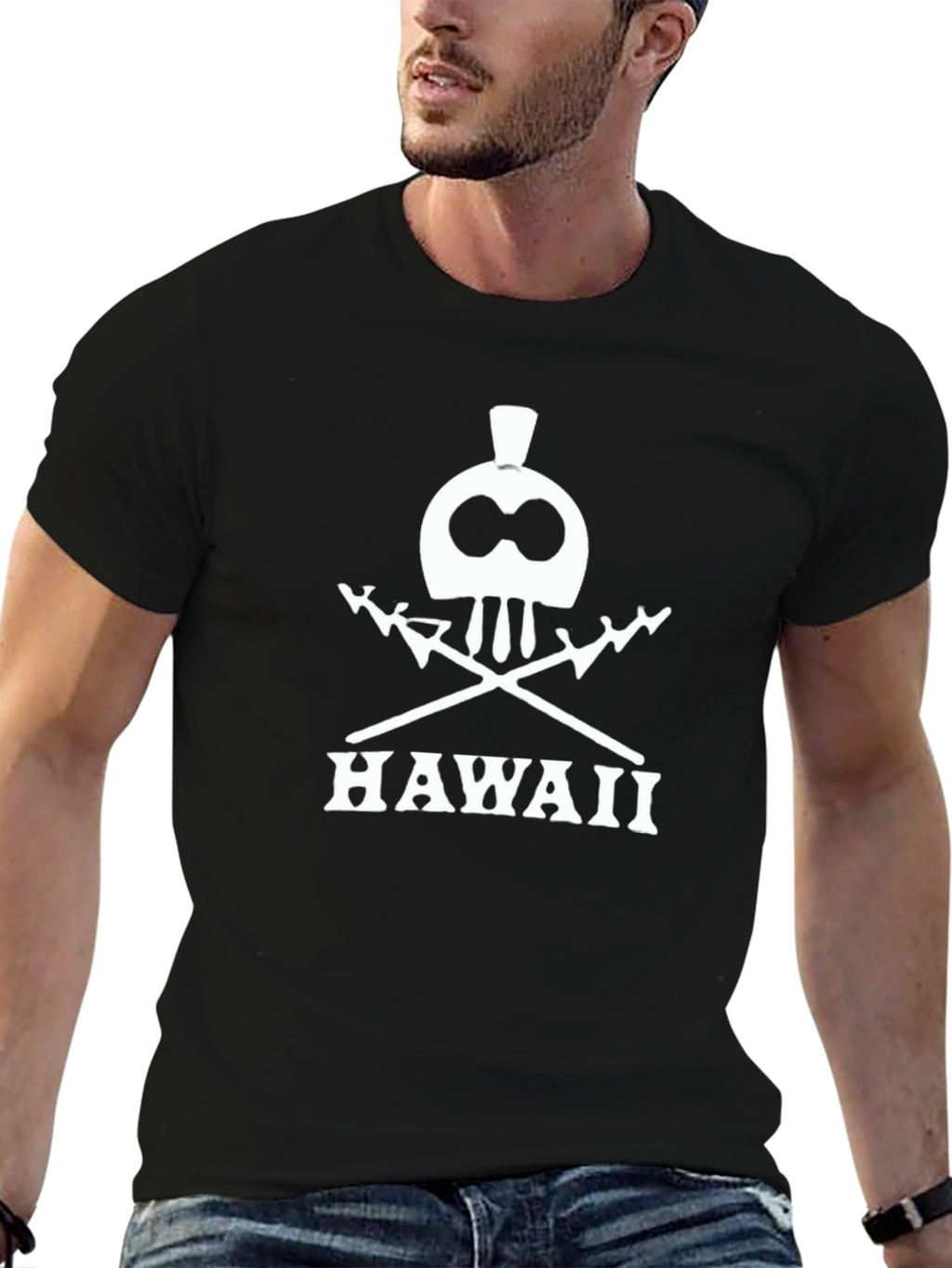 Hawaii Skull and Crossbones Graphic Tee