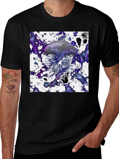 Abstract Jellyfish Design T-Shirt