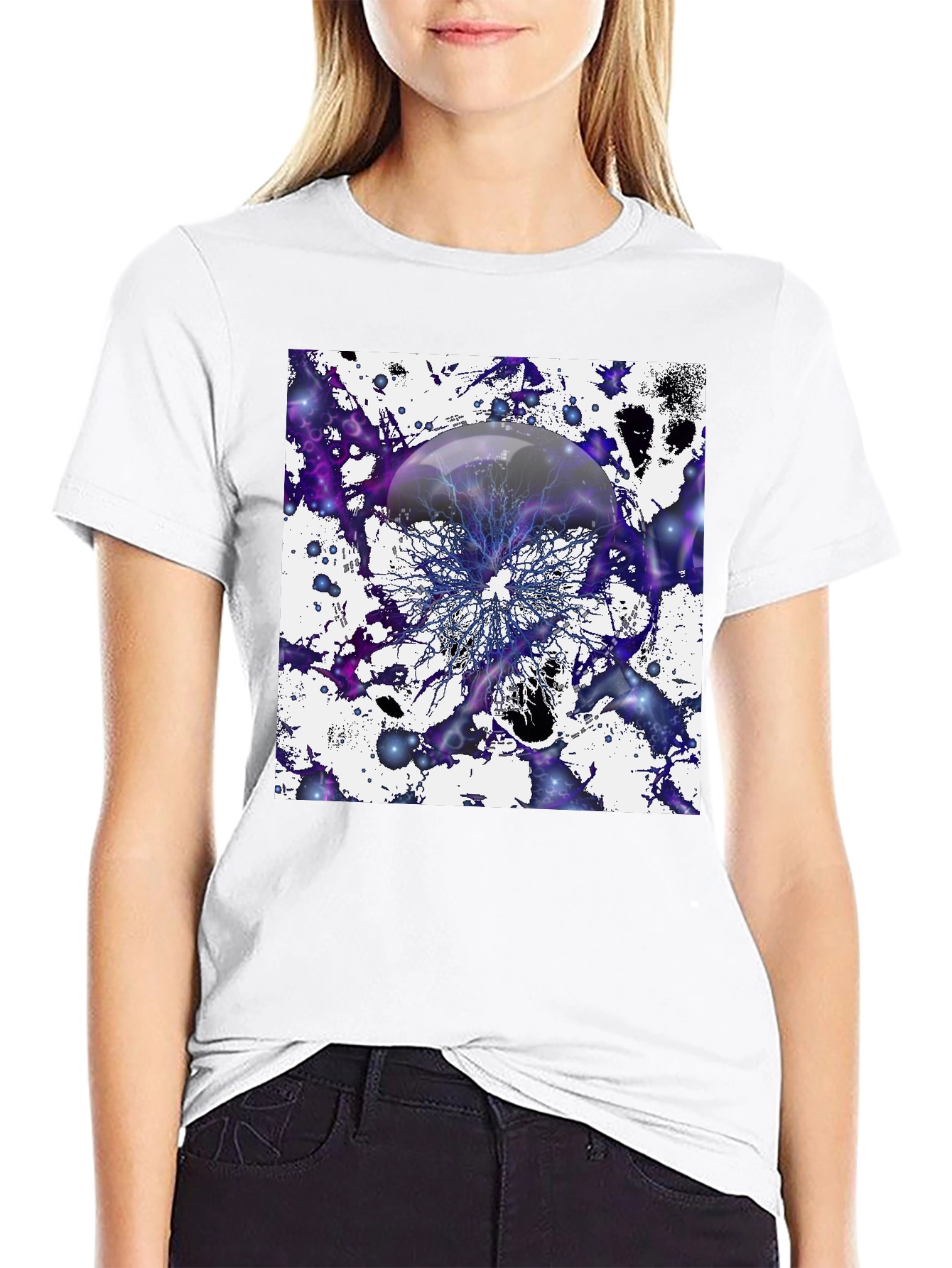 Abstract Jellyfish Design T-Shirt