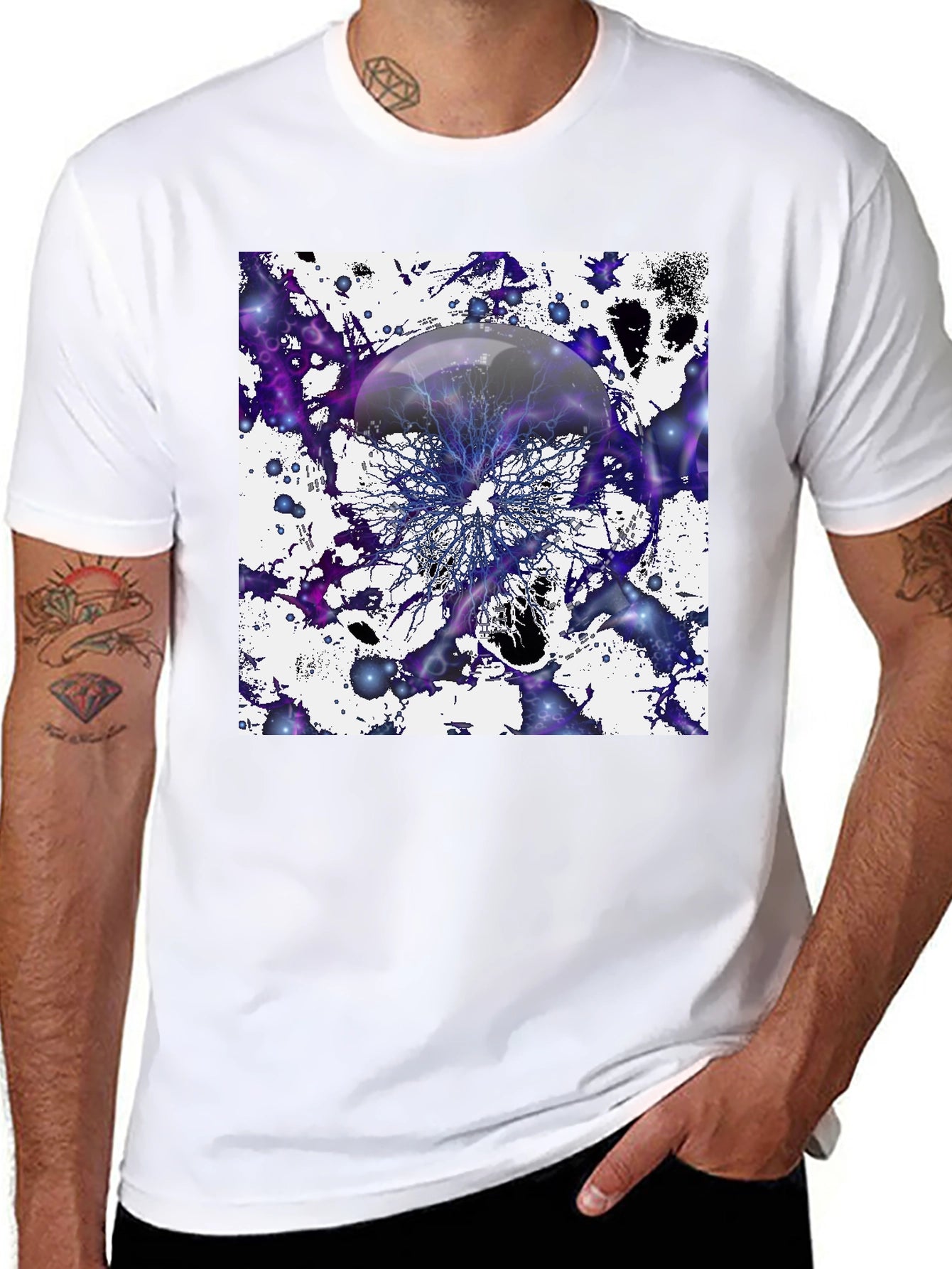 Abstract Jellyfish Design T-Shirt
