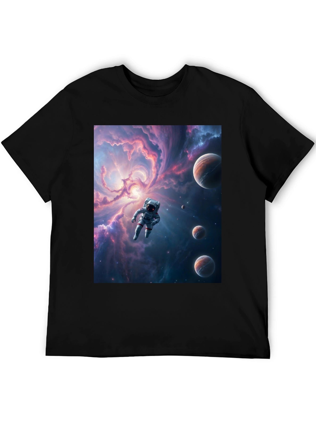 Astronaut Galaxy T-Shirt - Space Traveler Tee