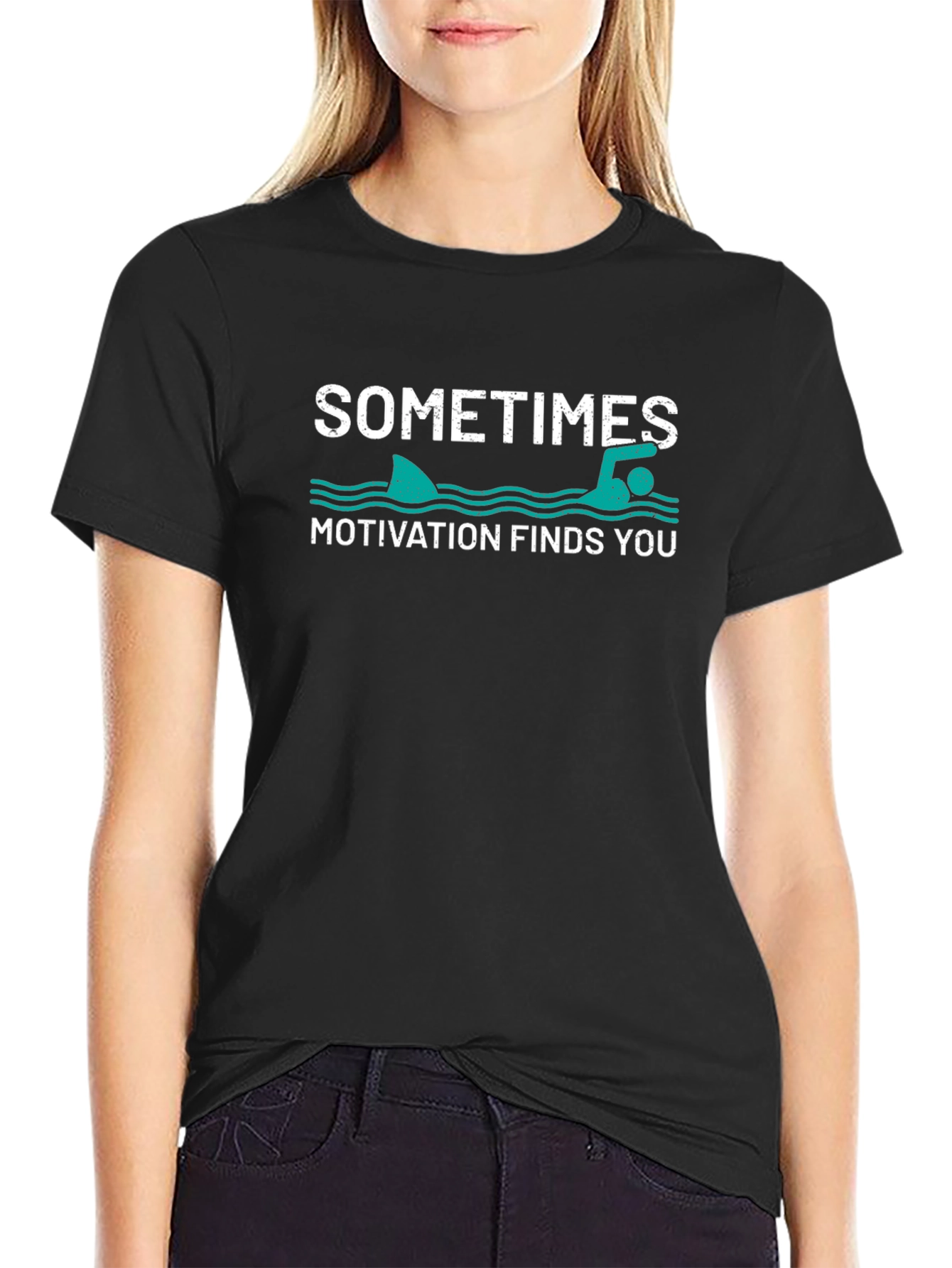 Sometimes Motivation Finds You Graphic T-Shirt