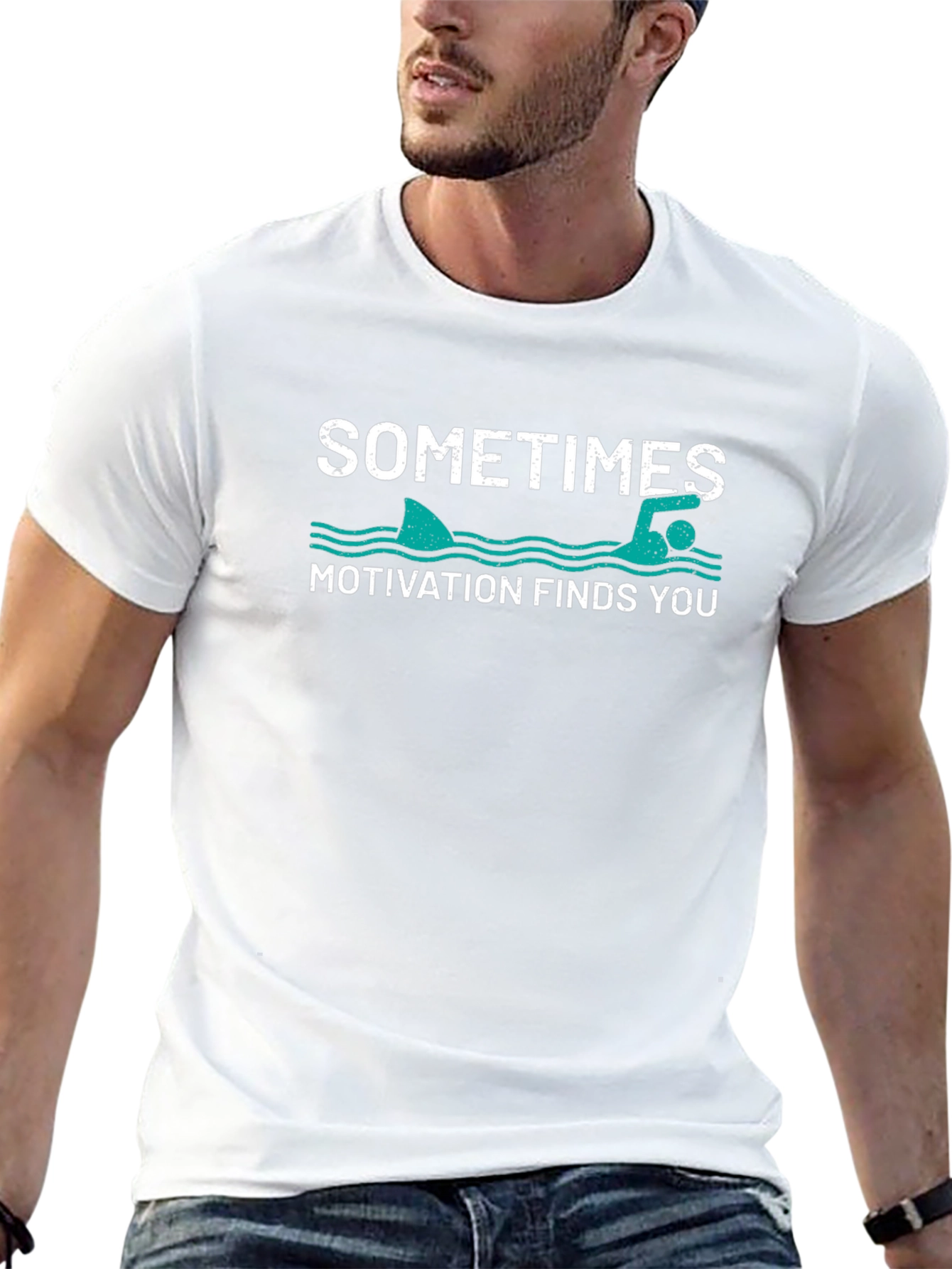 Sometimes Motivation Finds You Graphic T-Shirt