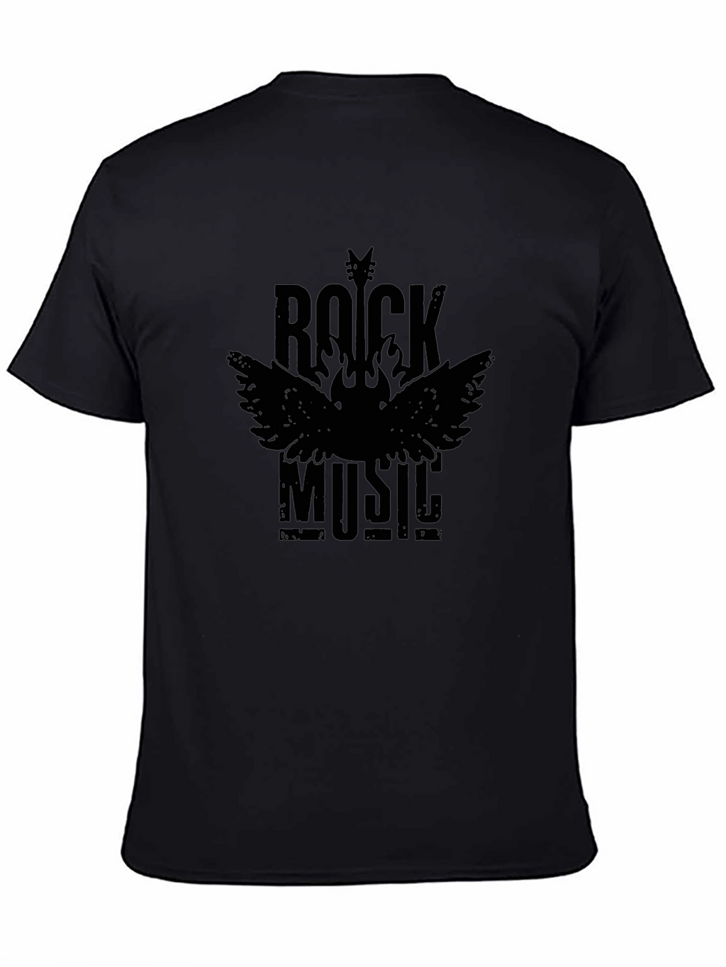 Rock Music Graphic T-Shirt - Stylish Crew Neck Tee