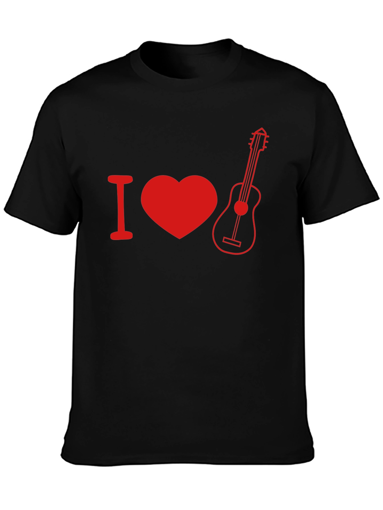 I Heart Guitar Graphic Tee - Music Lover T-Shirt