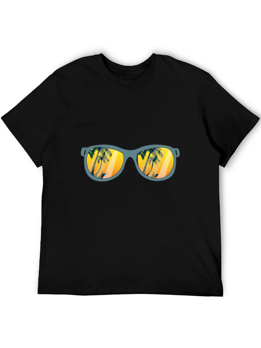Sunset Beach Sunglasses Graphic T-Shirt