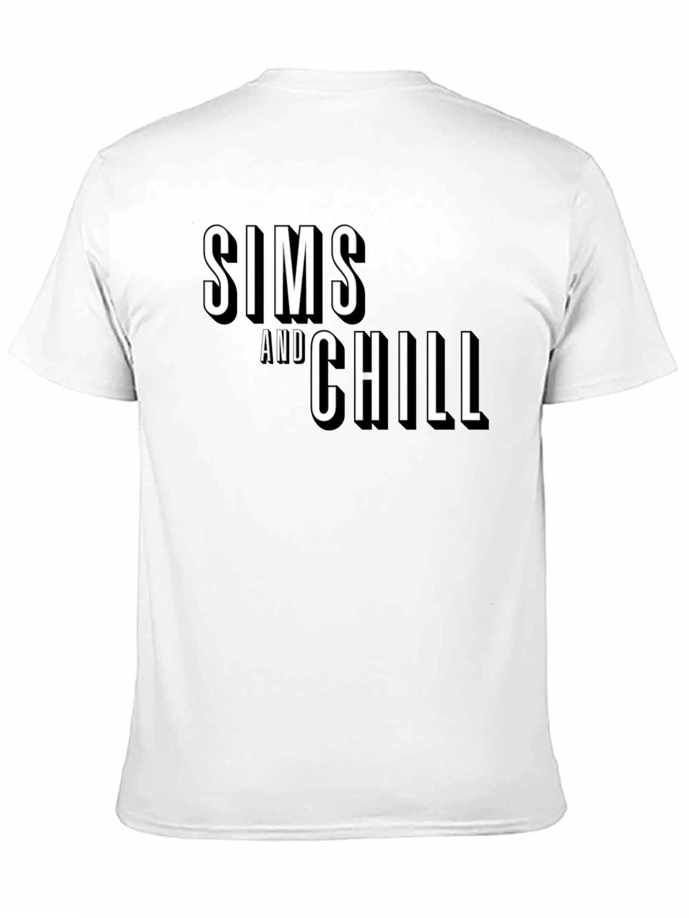 Sims and Chill Graphic Tee - Black Casual T-Shirt