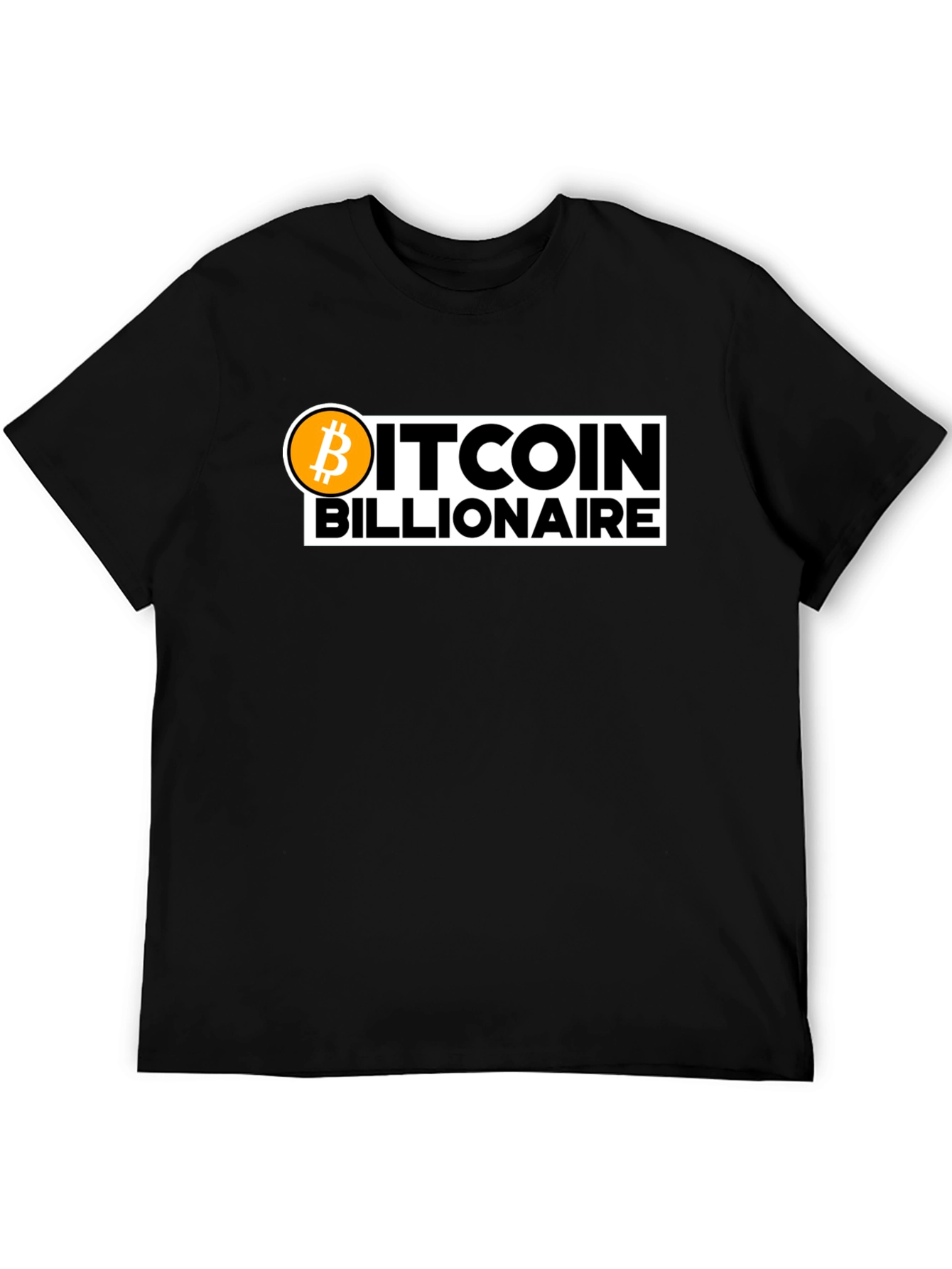 Bitcoin Billionaire Black T-Shirt Crypto Fashion Tee