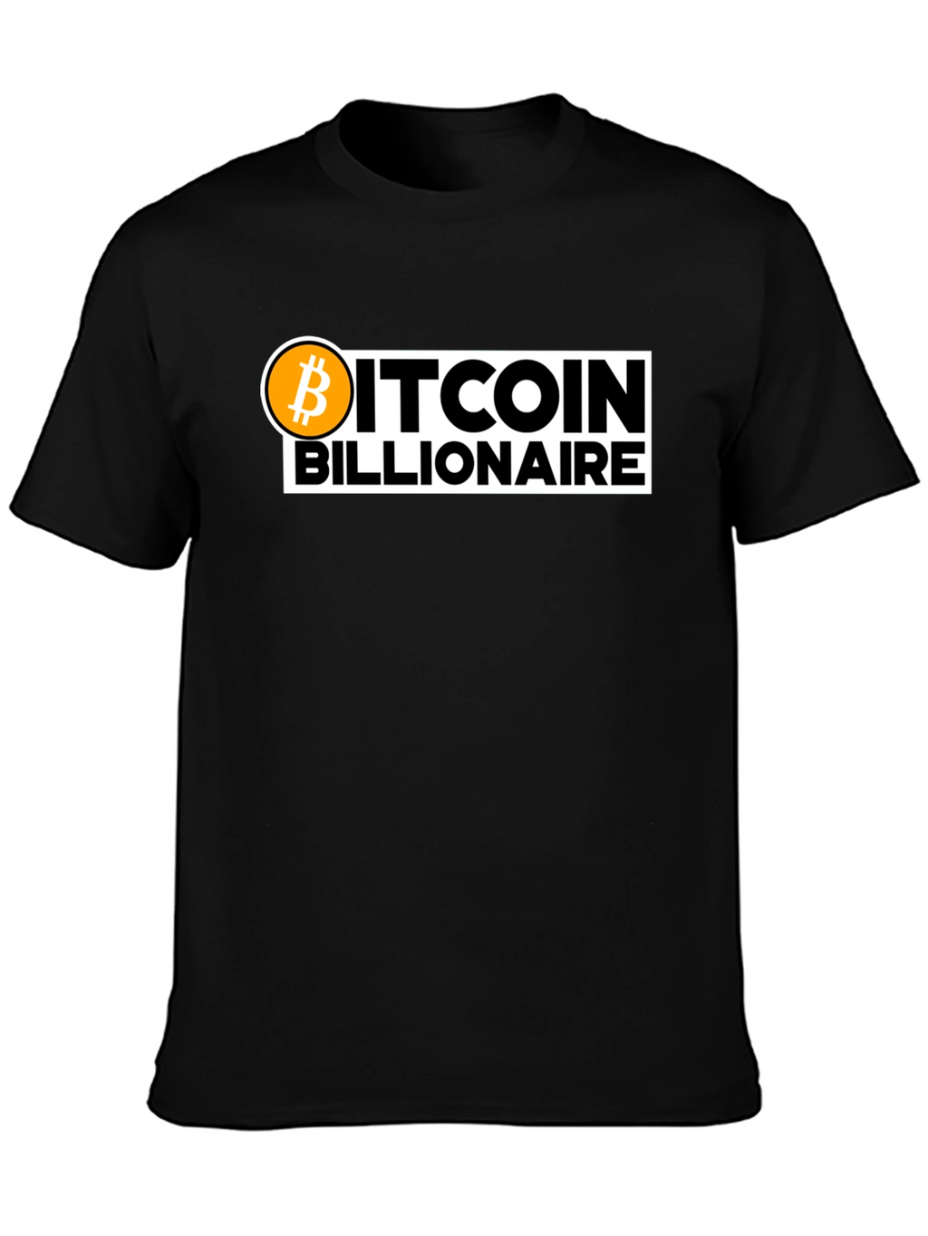 Bitcoin Billionaire Black T-Shirt Crypto Fashion Tee
