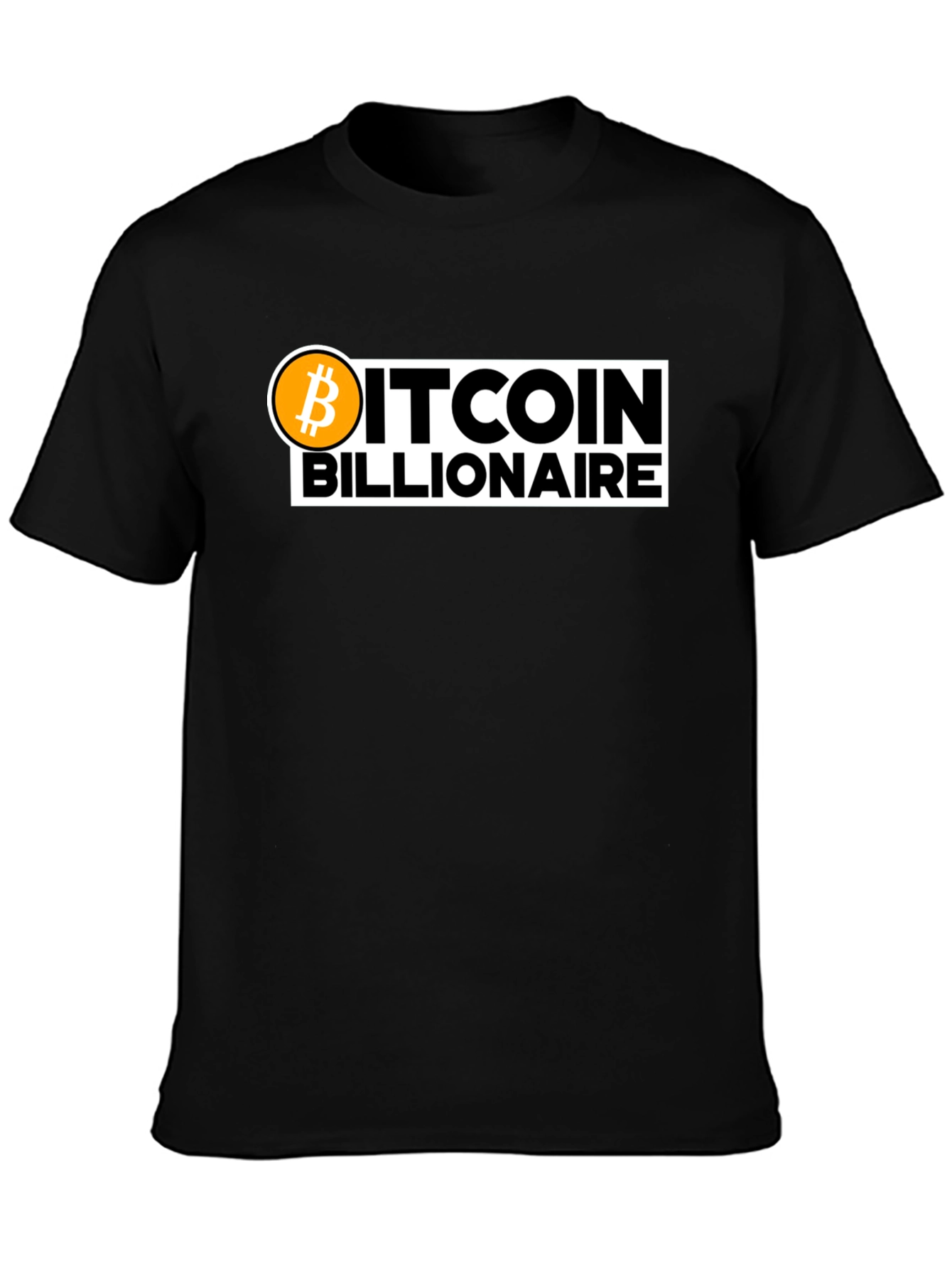 Bitcoin Billionaire Black T-Shirt Crypto Fashion Tee