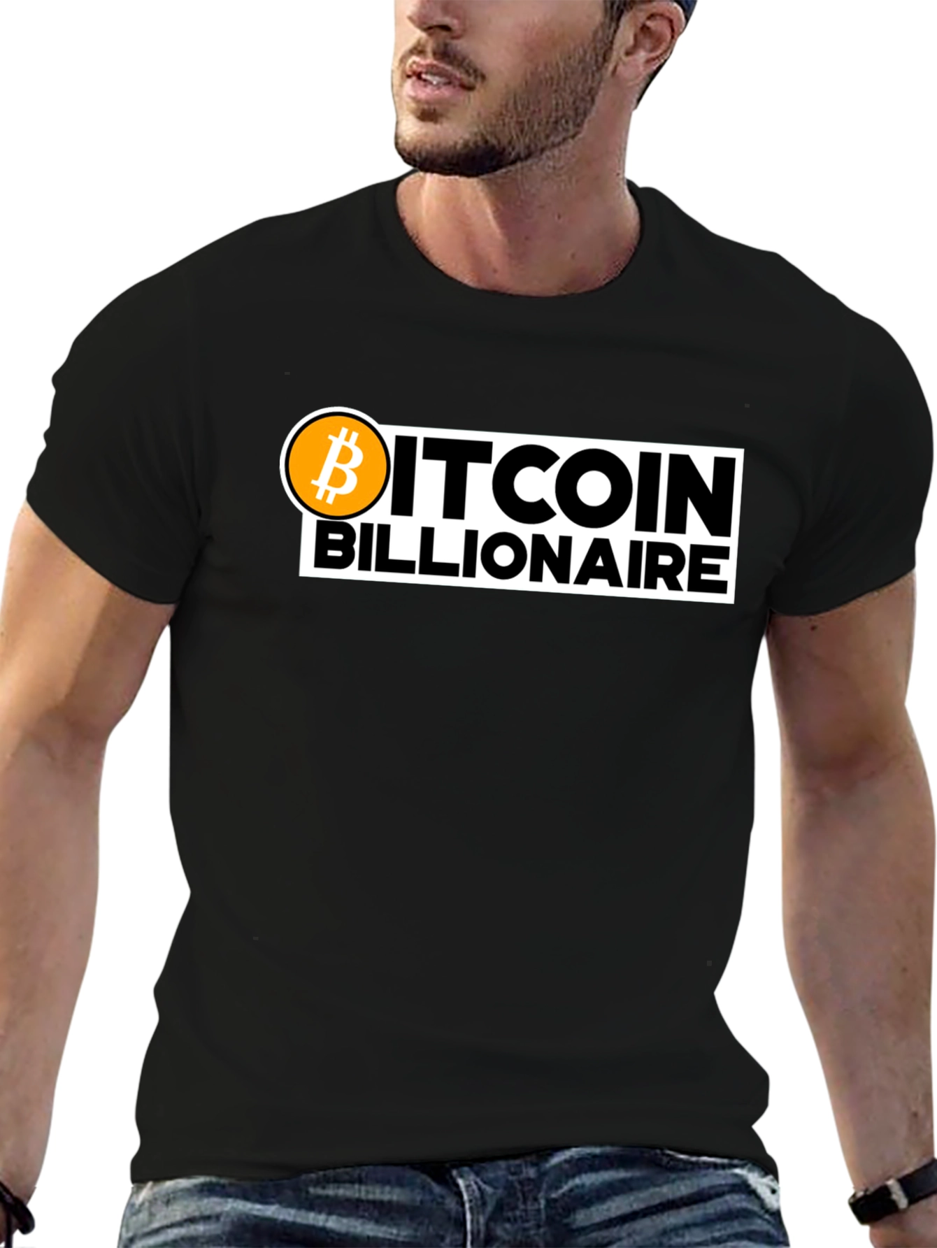 Bitcoin Billionaire Black T-Shirt Crypto Fashion Tee