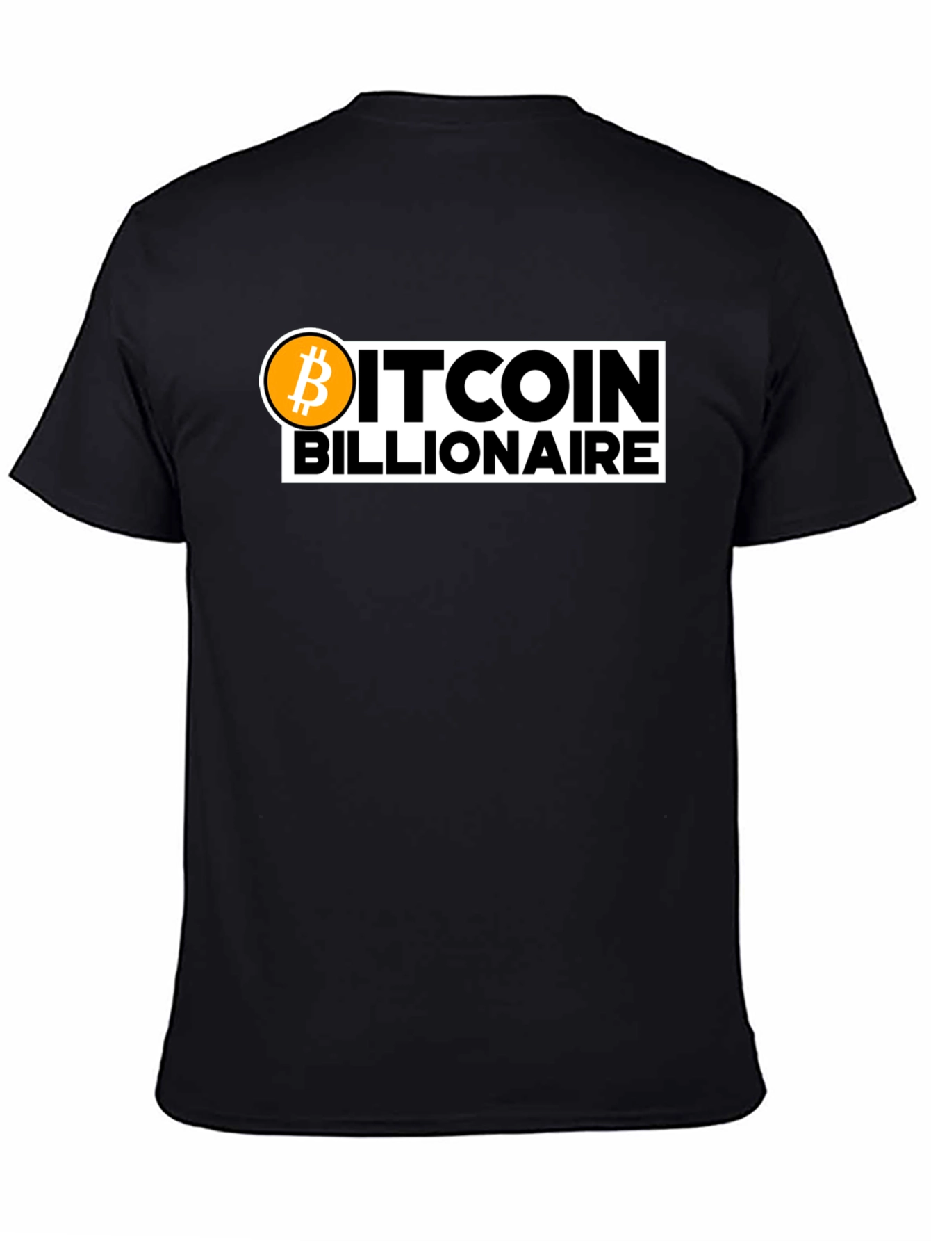 Bitcoin Billionaire Black T-Shirt Crypto Fashion Tee