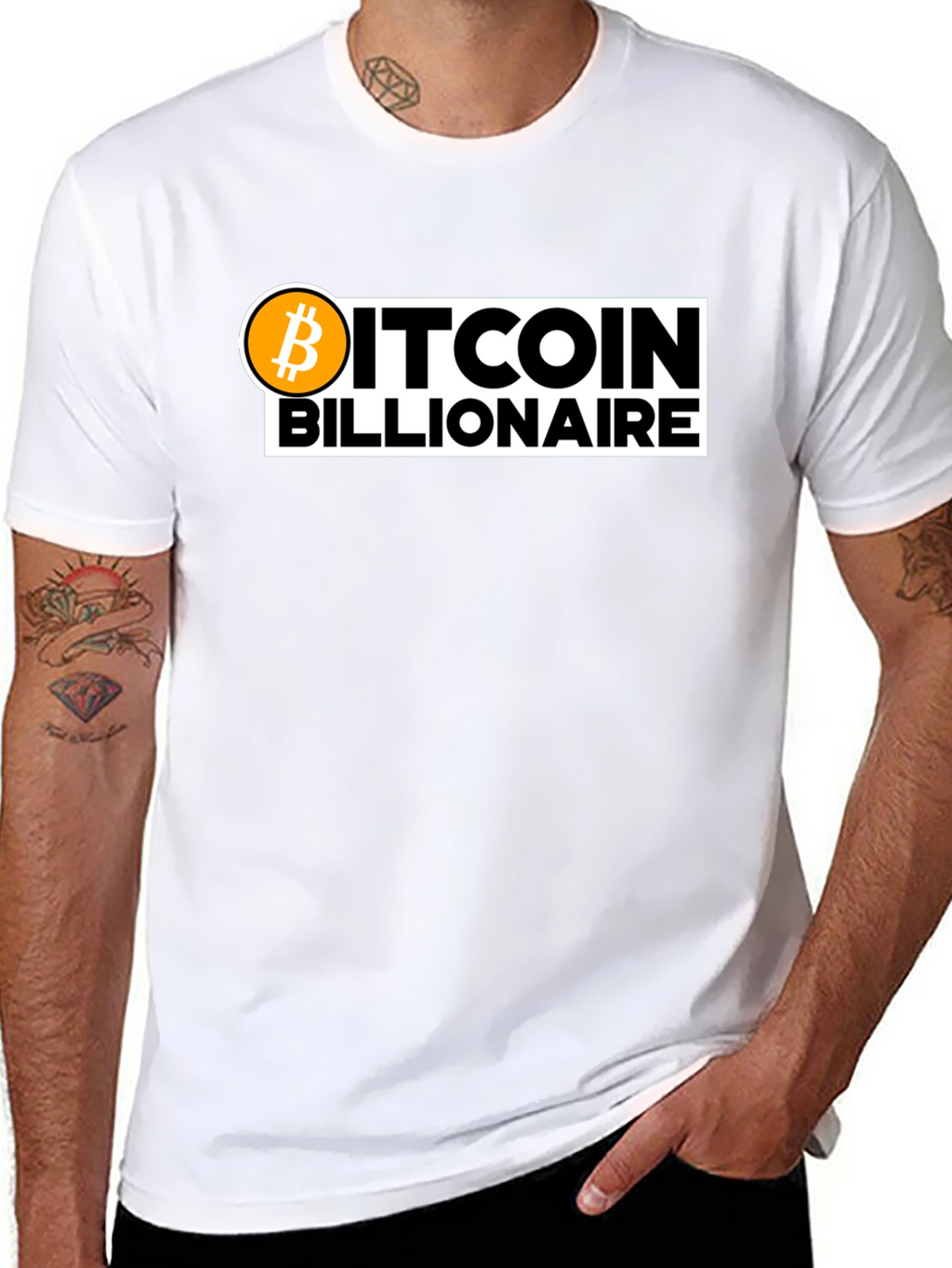 Bitcoin Billionaire Black T-Shirt Crypto Fashion Tee
