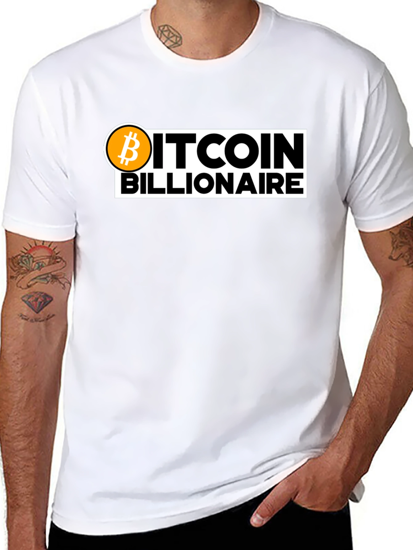 Bitcoin Billionaire Black T-Shirt Crypto Fashion Tee