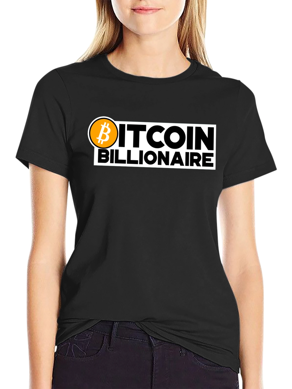 Bitcoin Billionaire Black T-Shirt Crypto Fashion Tee