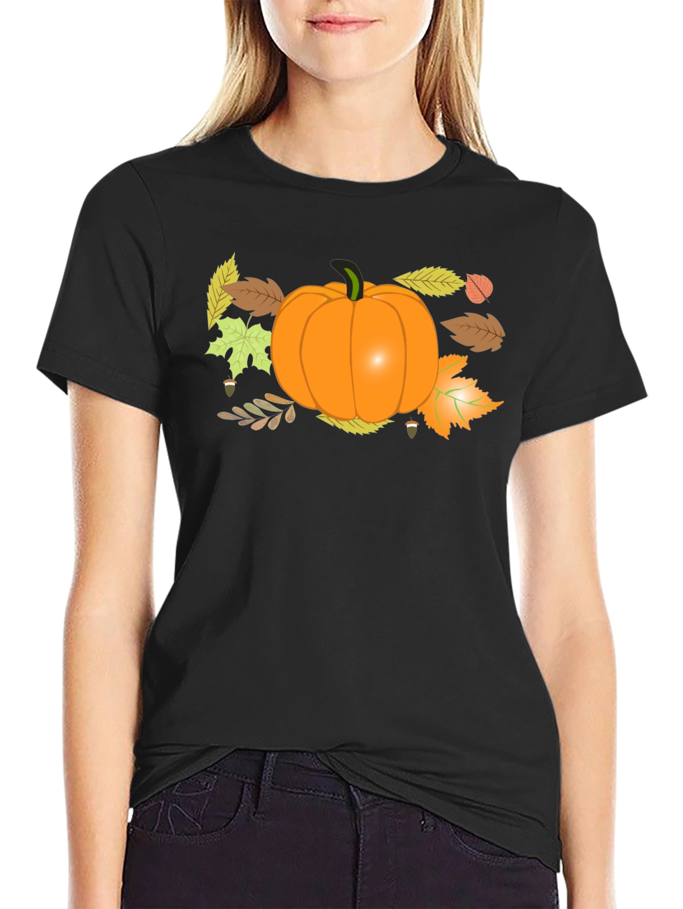 Autumn Pumpkin T-Shirt - Fall Harvest Design