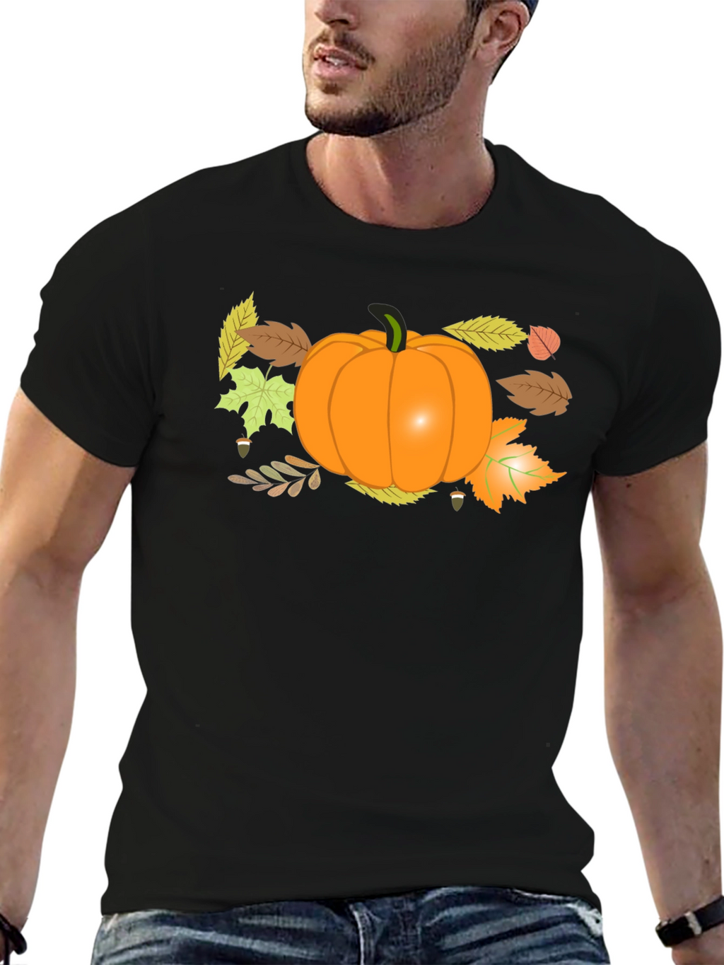Autumn Pumpkin T-Shirt - Fall Harvest Design
