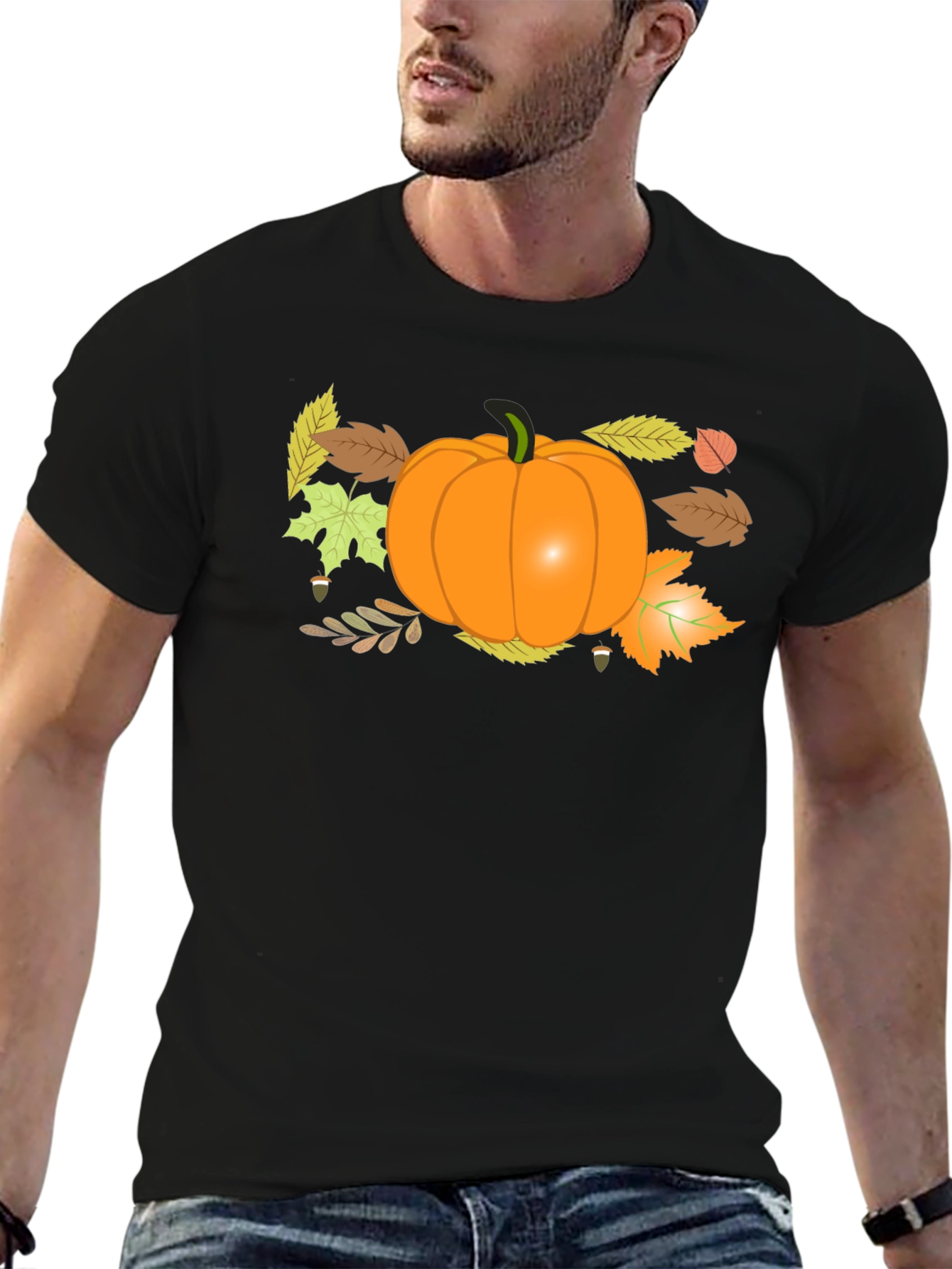 Autumn Pumpkin T-Shirt - Fall Harvest Design