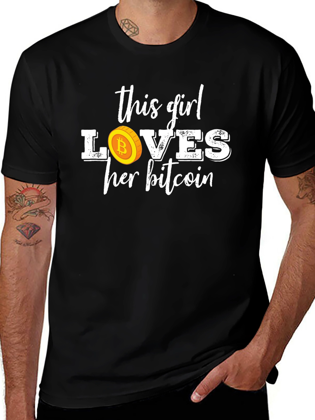 Bitcoin Girl T-Shirt Crypto Lover Tee