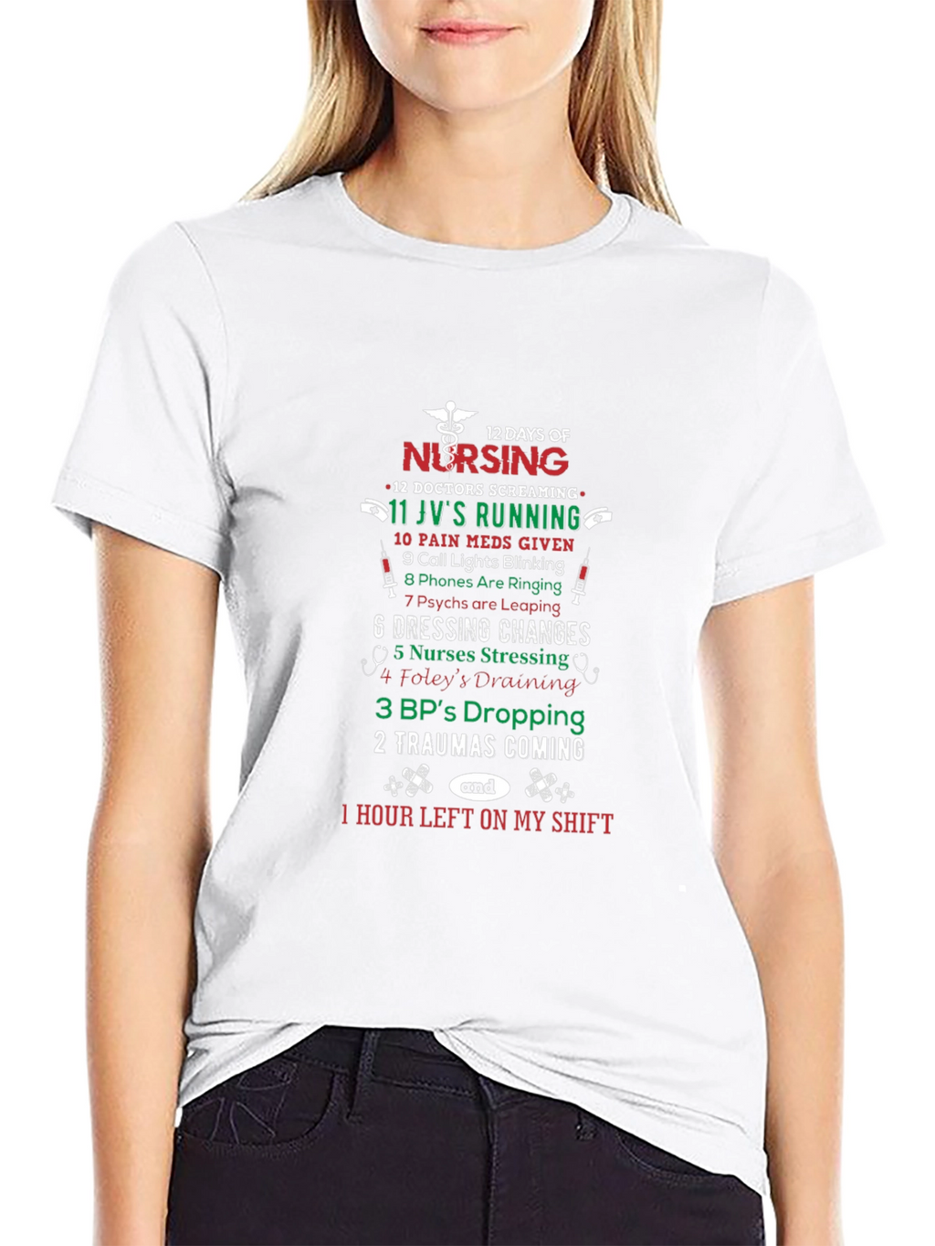 12 Days of Nursing Graphic T-Shirt