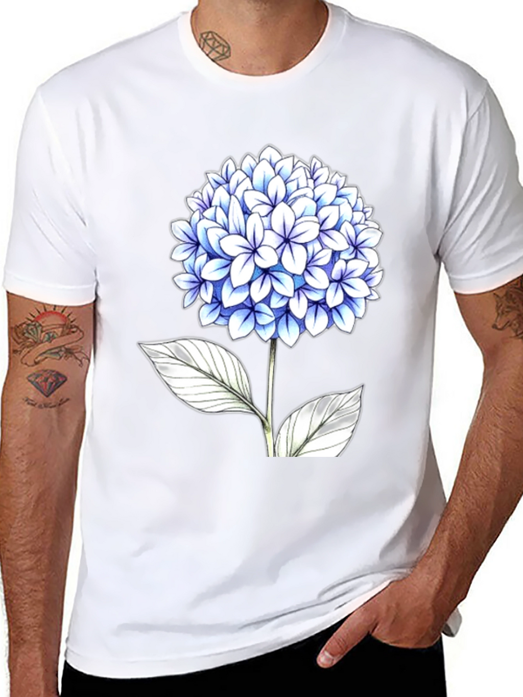 Floral Graphic T-Shirt - Elegant Blossom Design