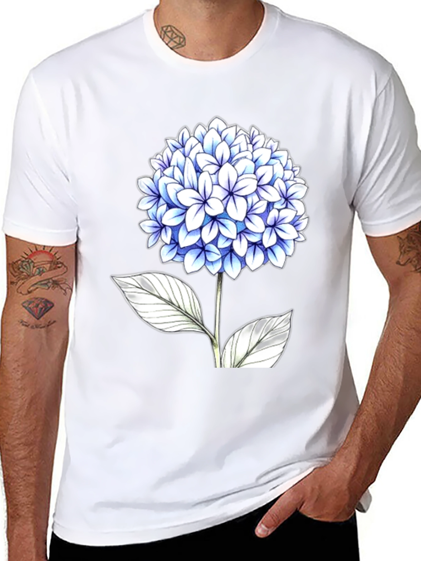 Floral Graphic T-Shirt - Elegant Blossom Design