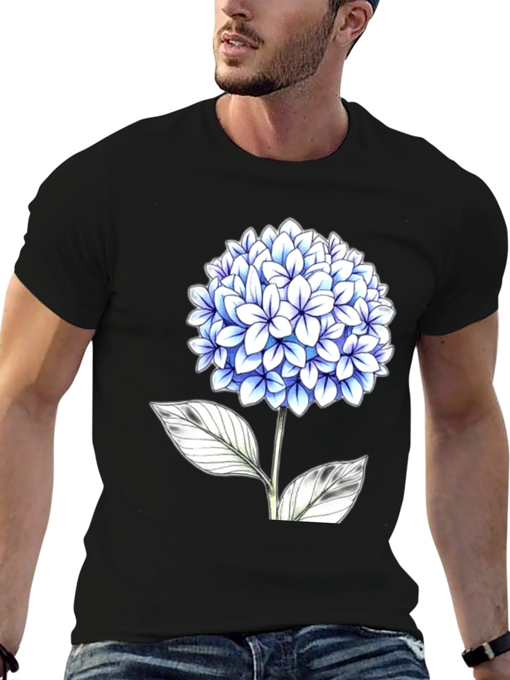 Floral Graphic T-Shirt - Elegant Blossom Design