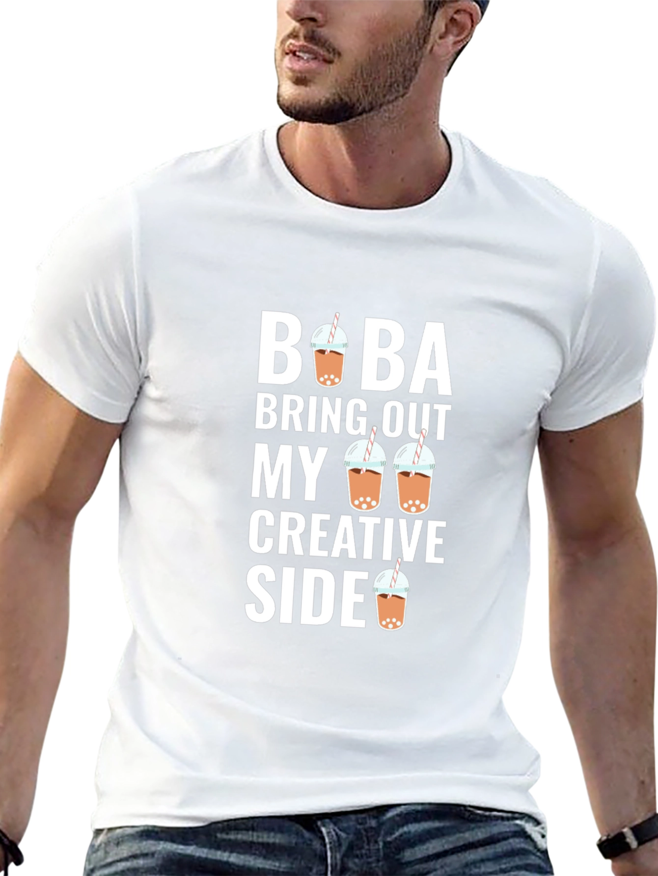 Boba Bring Out My Creative Side Black T-Shirt