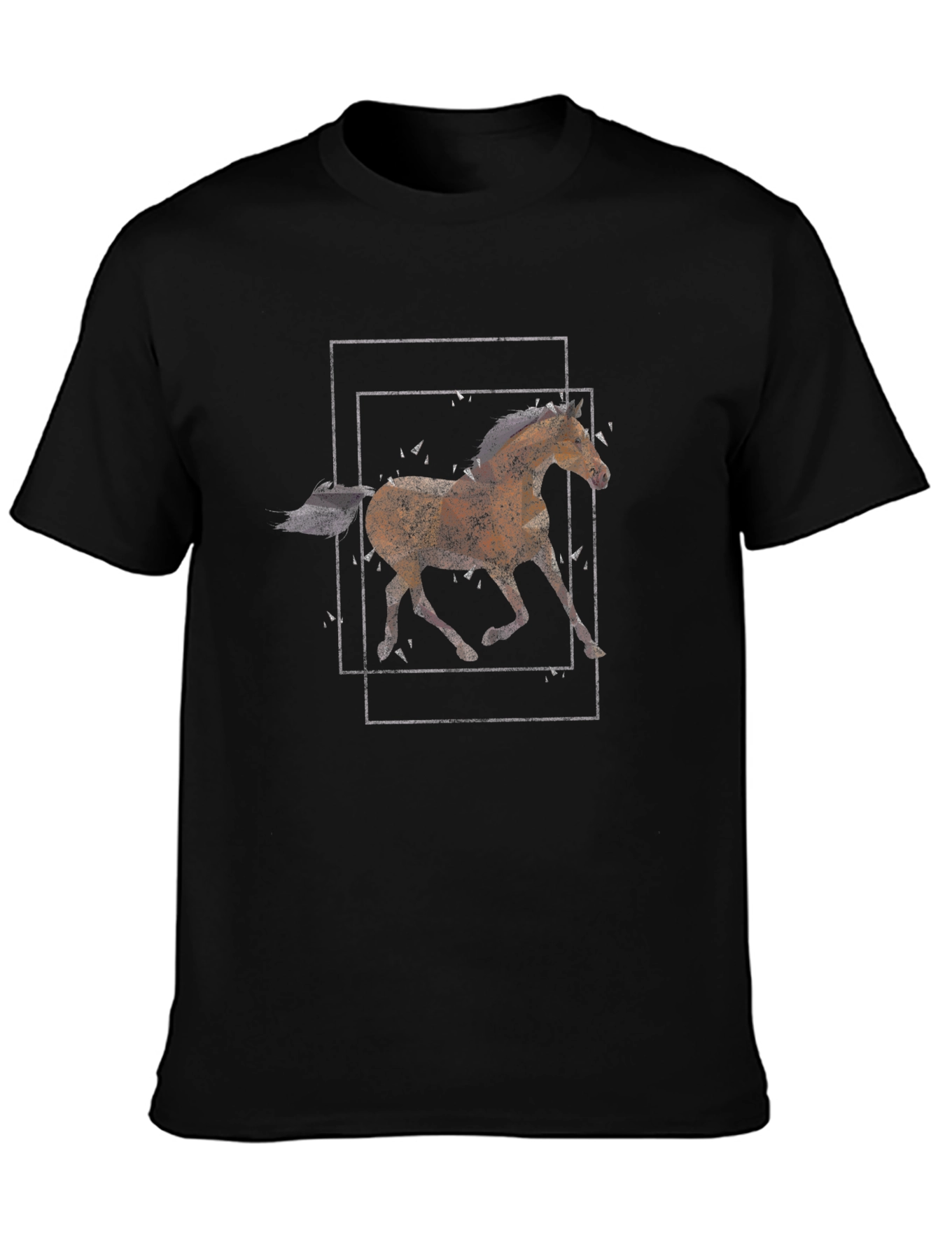 Horse Graphic Tee - Mens Black T-Shirt