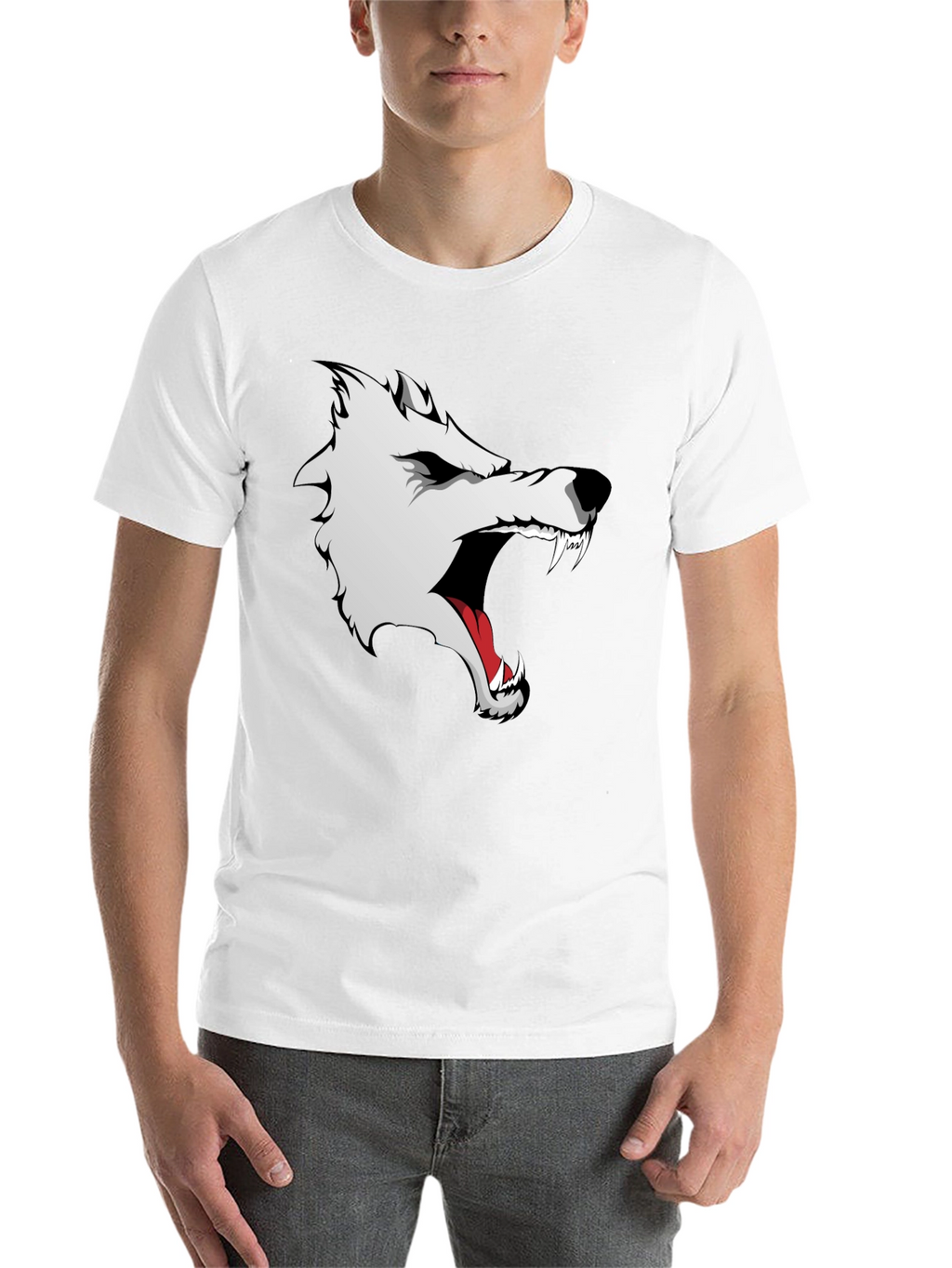 Black Wolf Graphic Tee - Fierce Style!