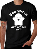 Boo Witch Halloween Graphic T-Shirt