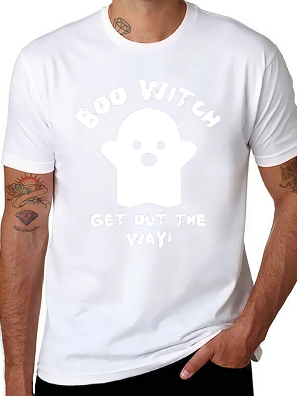 Boo Witch Halloween Graphic T-Shirt