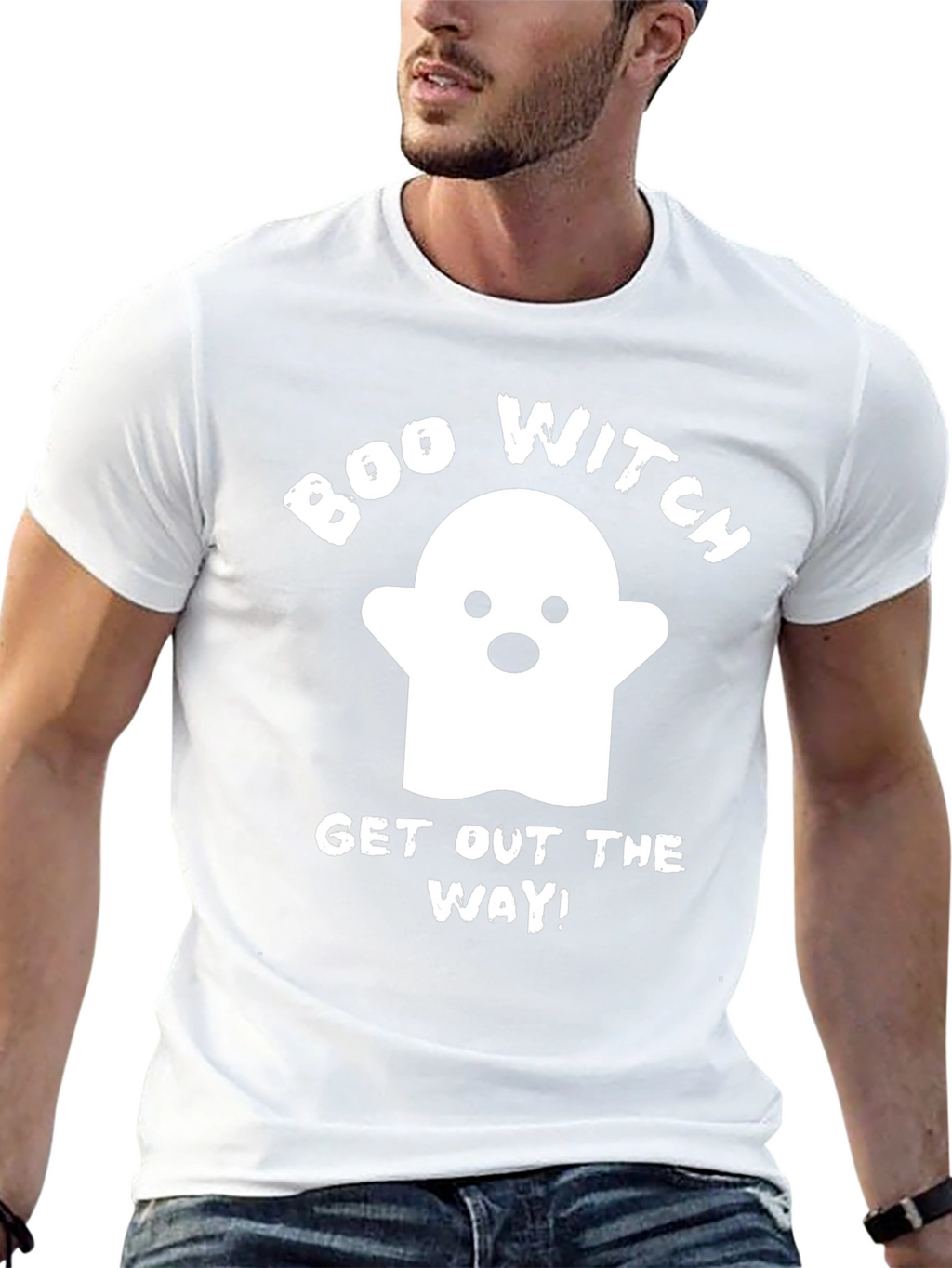 Boo Witch Halloween Graphic T-Shirt
