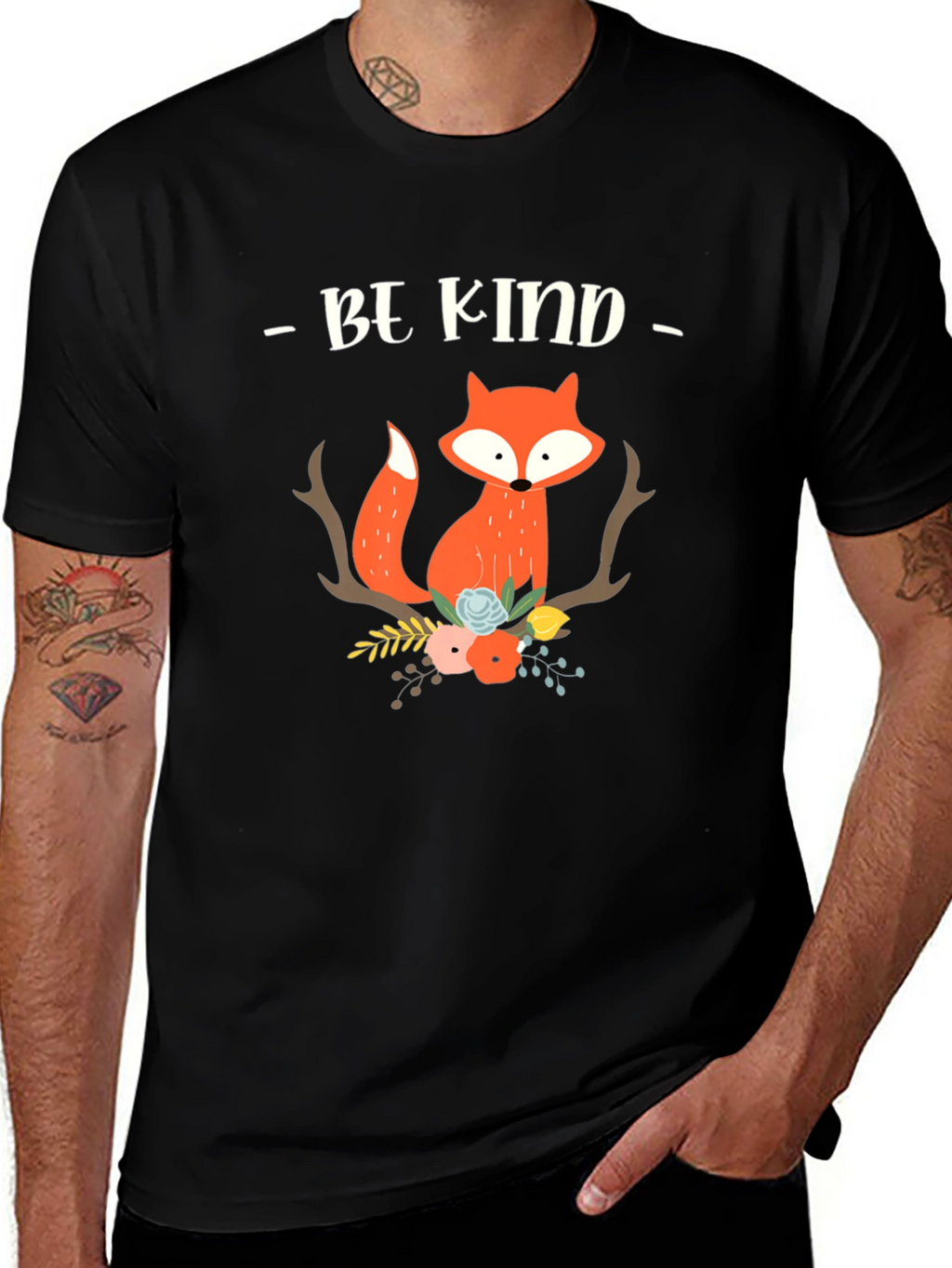 Be Kind Fox Graphic Tee - Unisex Soft Cotton