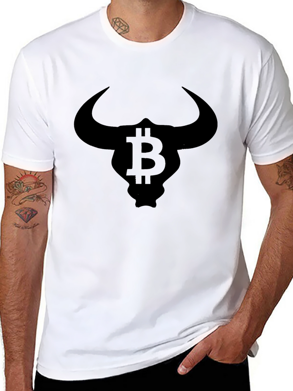 Bitcoin Bull Black T-Shirt - Crypto Currency Design