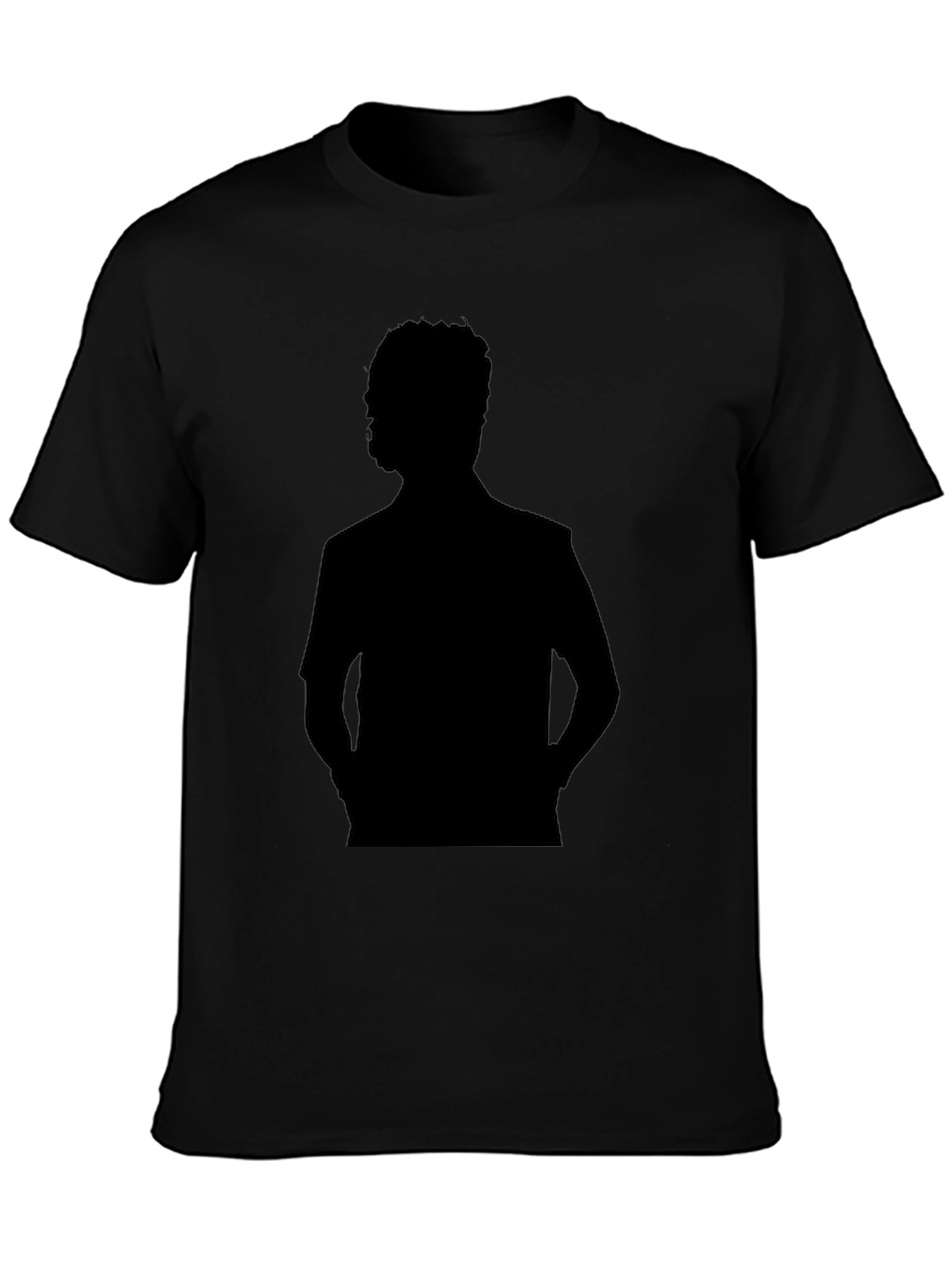 Silhouette Graphic Black T-Shirt - Stylish Casual Wear