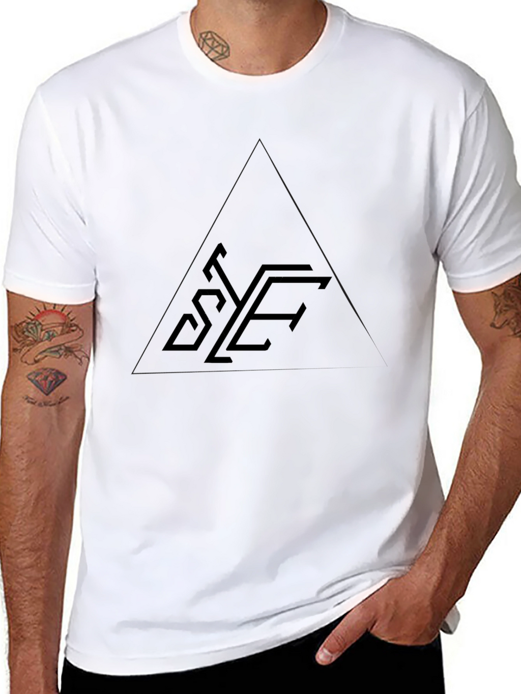 Mens Black Graphic Tee - Stylish & Comfortable
