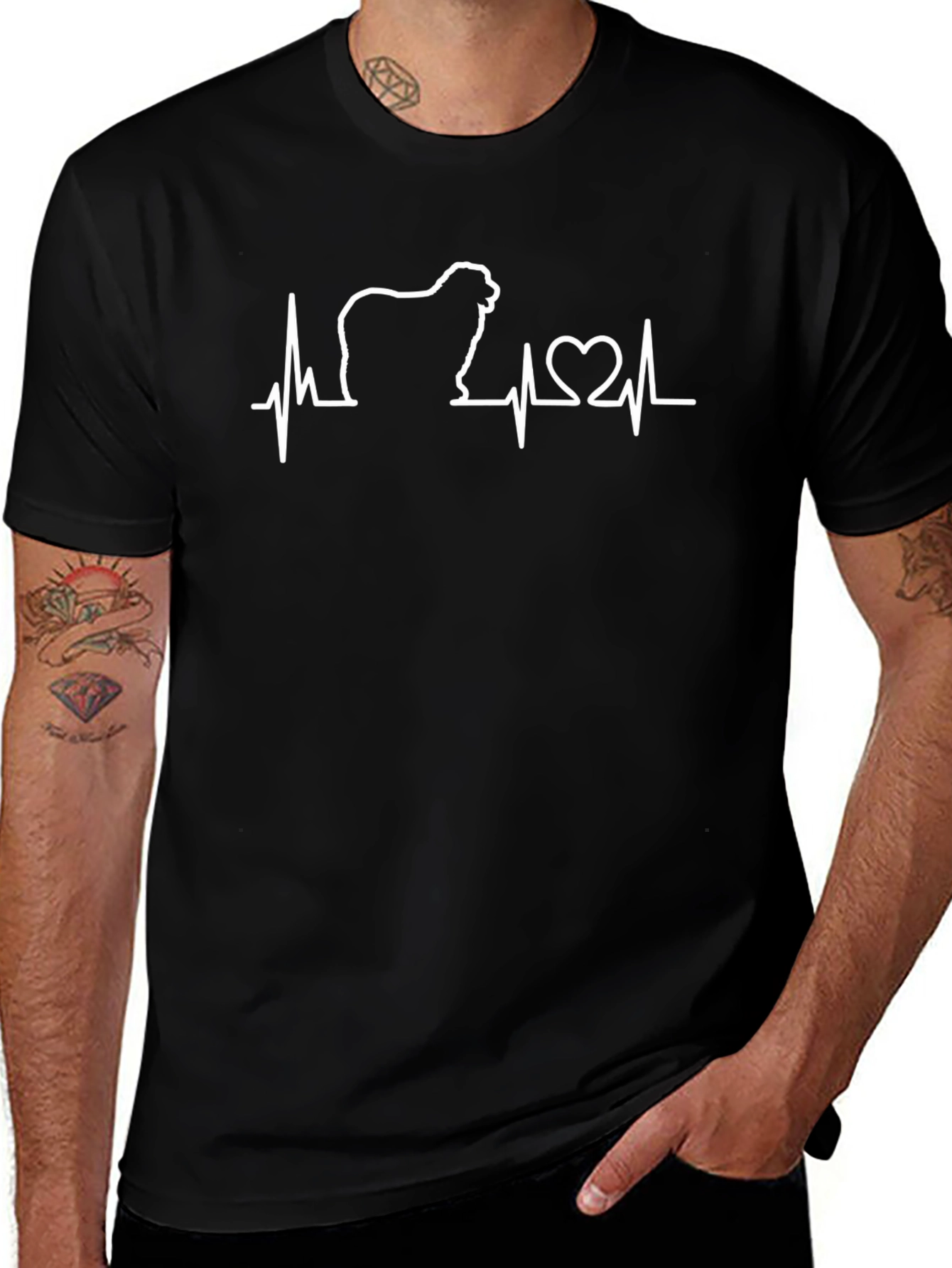Dog Breed Heartbeat T-Shirt - Love Your Dog