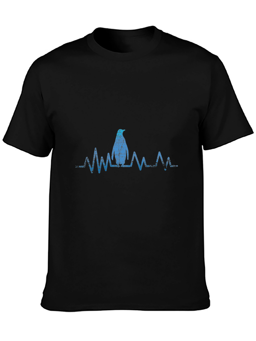Penguin Heartbeat Graphic Tee - Cool Casual Style