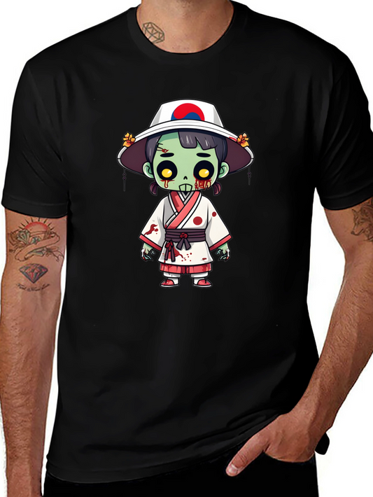 Zombie Girl T-Shirt - Spooky Korean Style