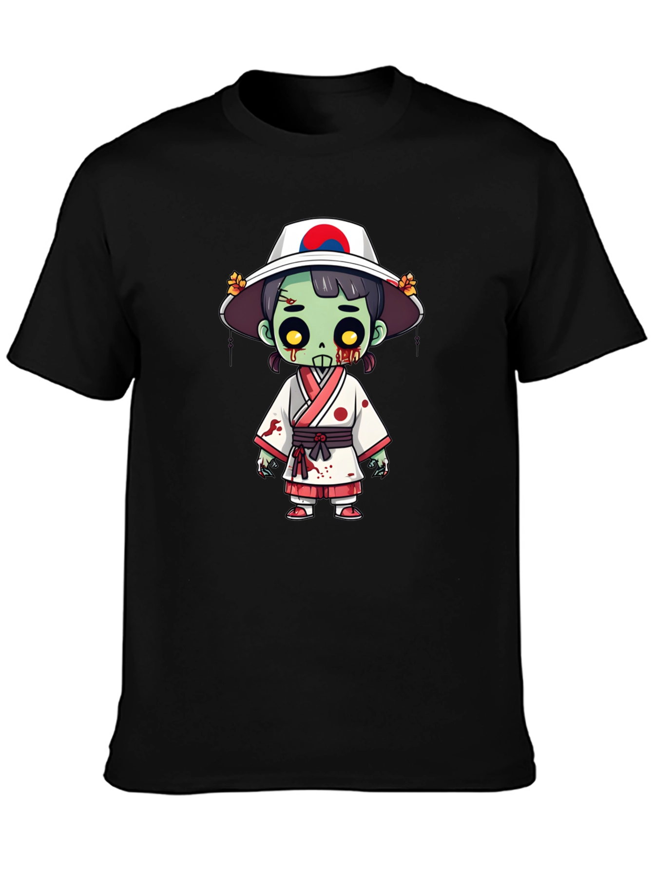 Zombie Girl T-Shirt - Spooky Korean Style