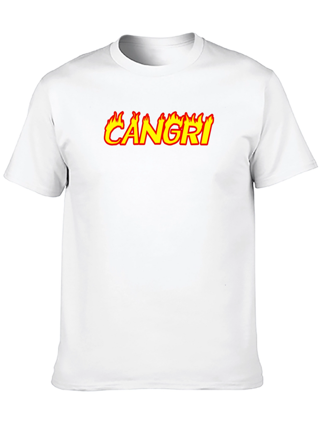 CAN GRI Flame Graphic Black T-Shirt