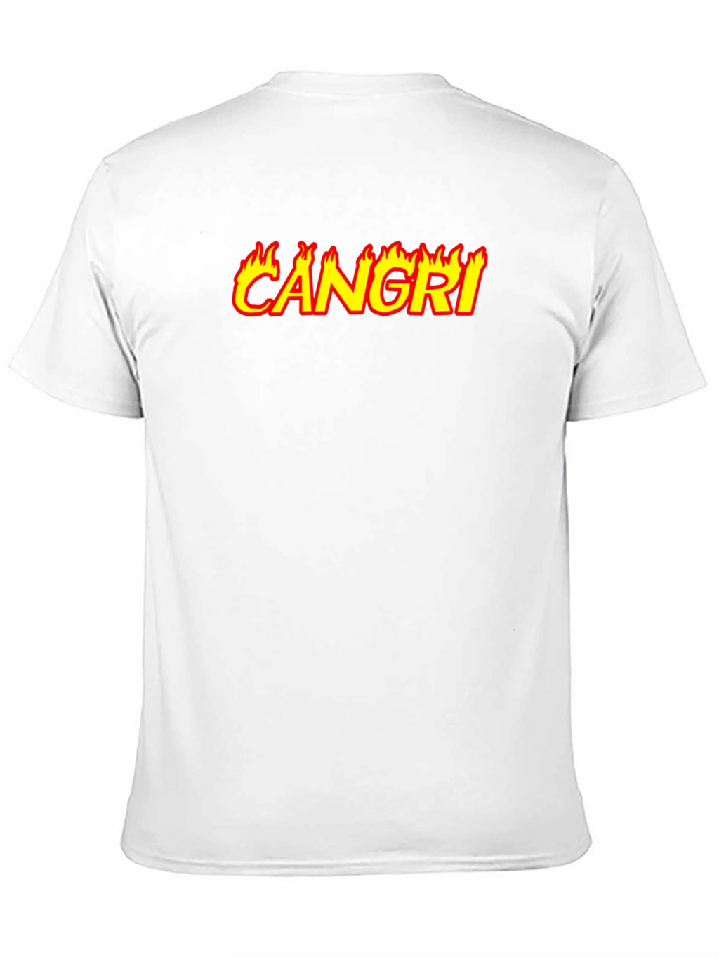 CAN GRI Flame Graphic Black T-Shirt
