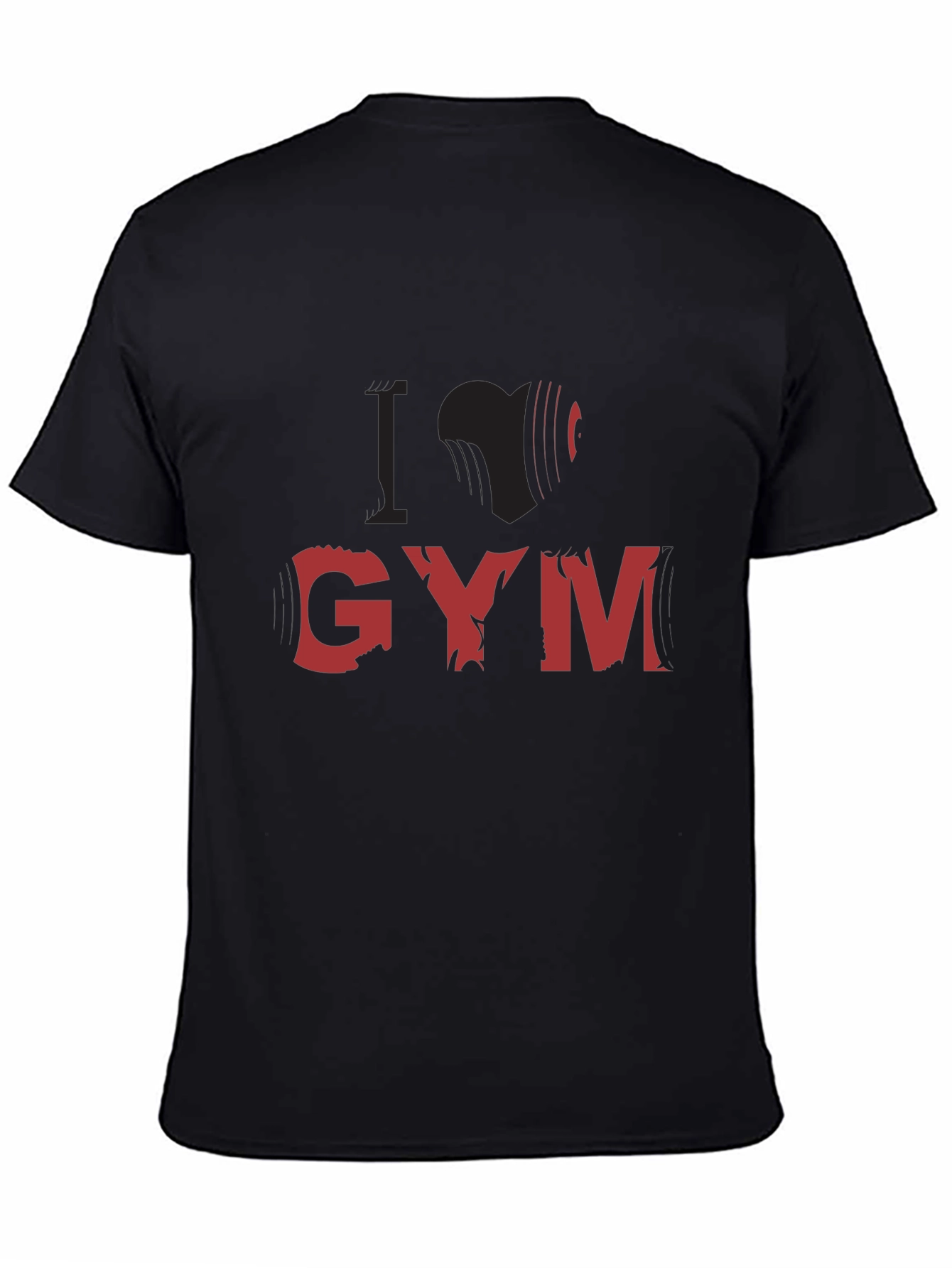 I Love Gym Black T-Shirt