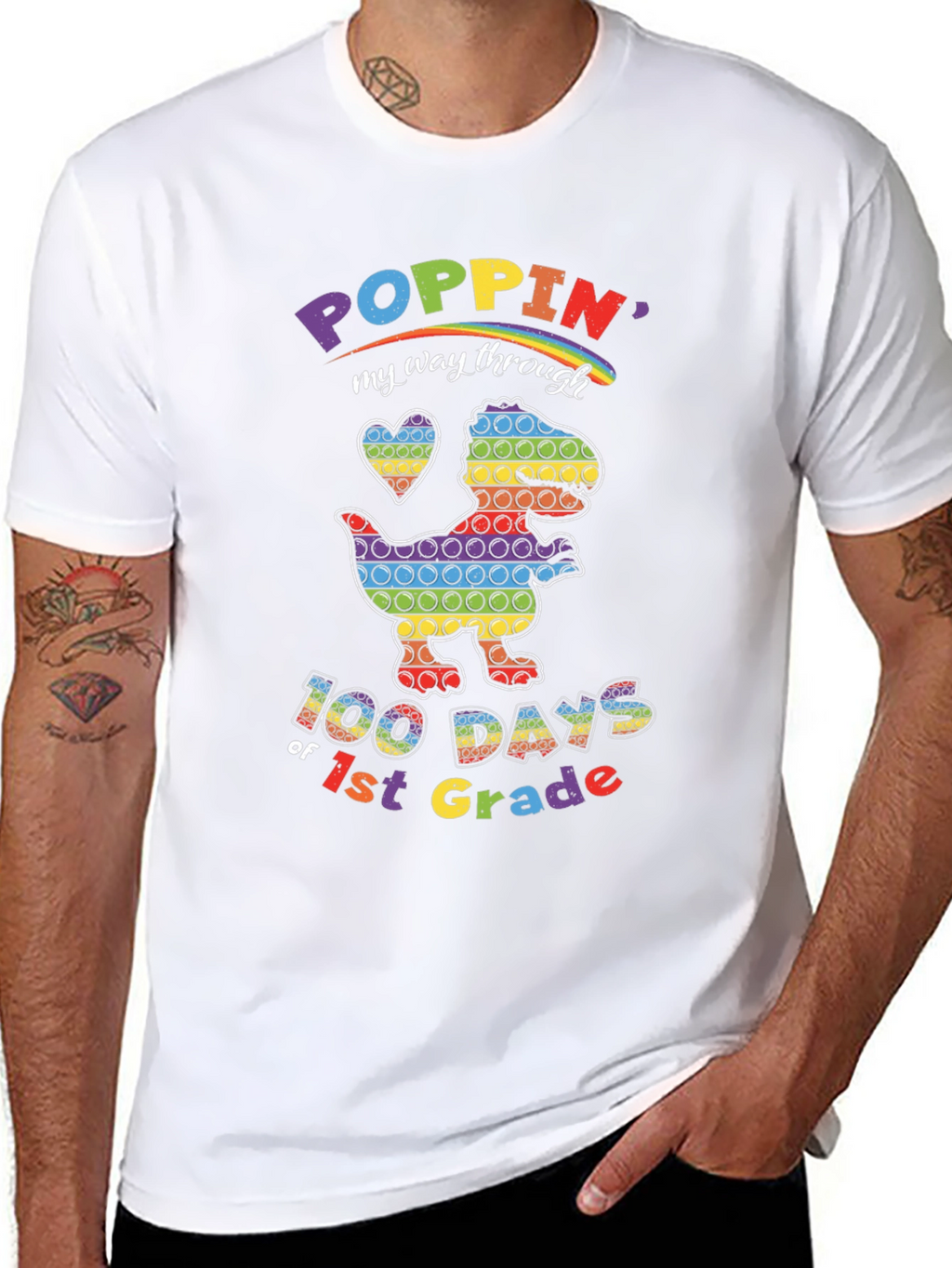 Poppin 100 Days of 1st Grade T-Shirt