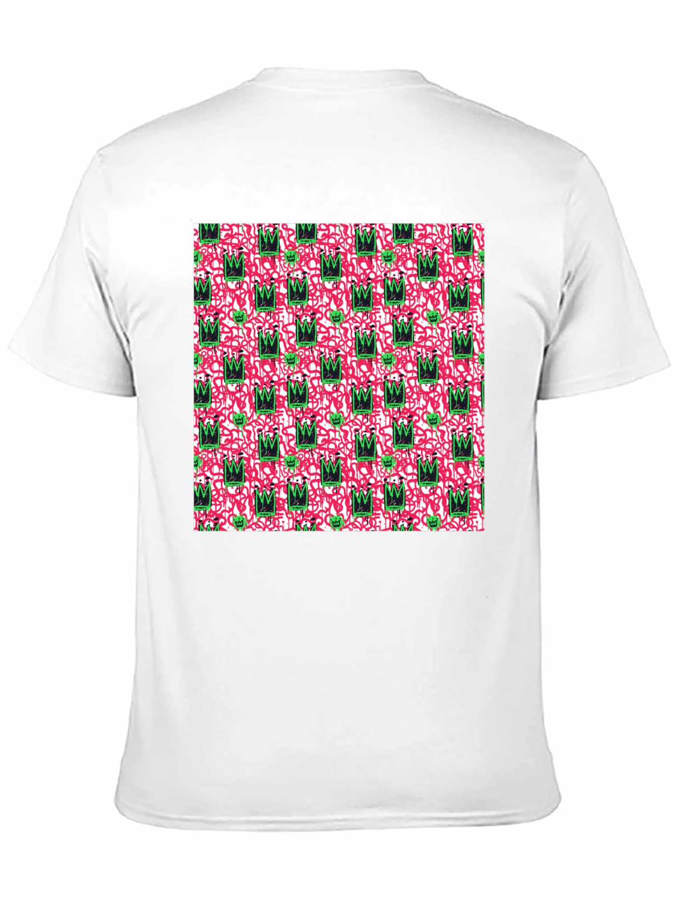 Abstract Crown Graphic Tee - Funky Style